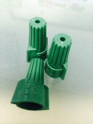 2PACK Green  Double Winged Twist Nut Wire Connectors Grounding Ground 1000PC