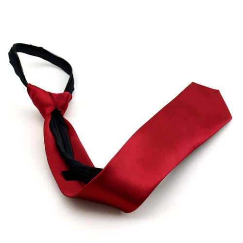 Kids Pre-tied Neck Tie Casual Wedding Party Zipper Lazy Tie Boys Narrow Necktie - Picture 5 of 34