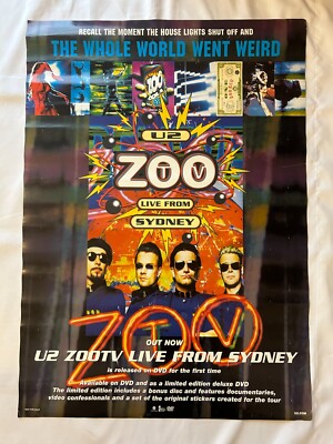 U2 / Zoo TV: Live from Sydney 1994 UK Original Promo Poster