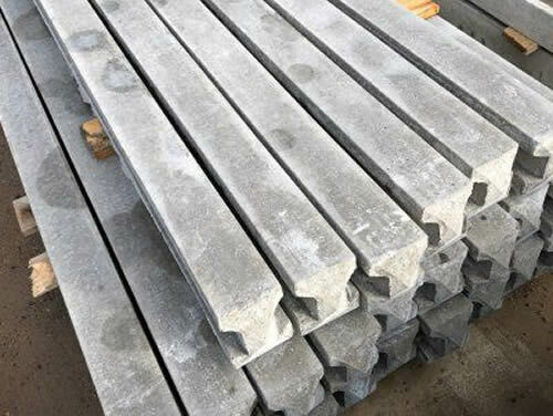 Concrete Fence Posts - slotted, reinforced, fencing, gravel board - Picture 1 of 2