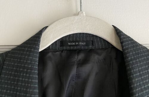 Mens Prada Charcoal Gray Striped 2 Button Slim Fit Blazer Jacket Size 52R - Picture 2 of 7