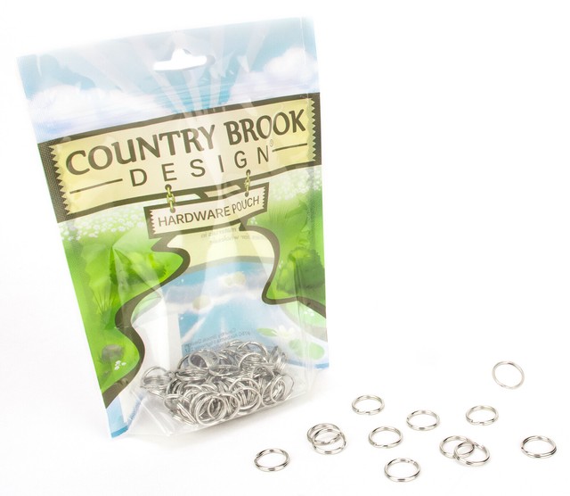 10 - Country Brook Design® 1/2 Inch Split Ring Key Chain Rings 10 - Country Brook Design® 1/2 Inch Split Ring Key Chain Rings