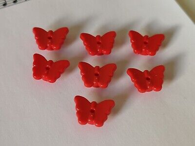 LEGO New Friends Red Minifigure Butterfly Accessory with Stud Bottom