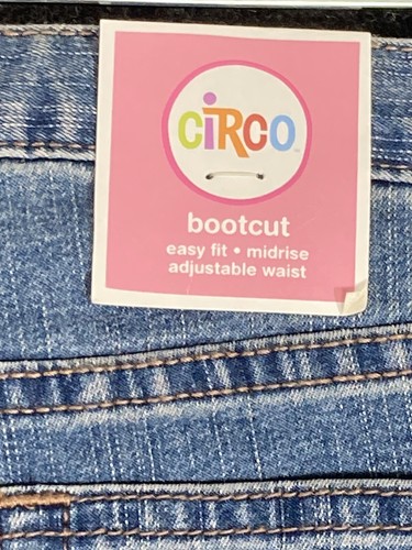 Circo Youth Girls Boot Cut Easy Fit Midrise Adjustable Waist Blues Jeans Size 8 - Picture 5 of 10