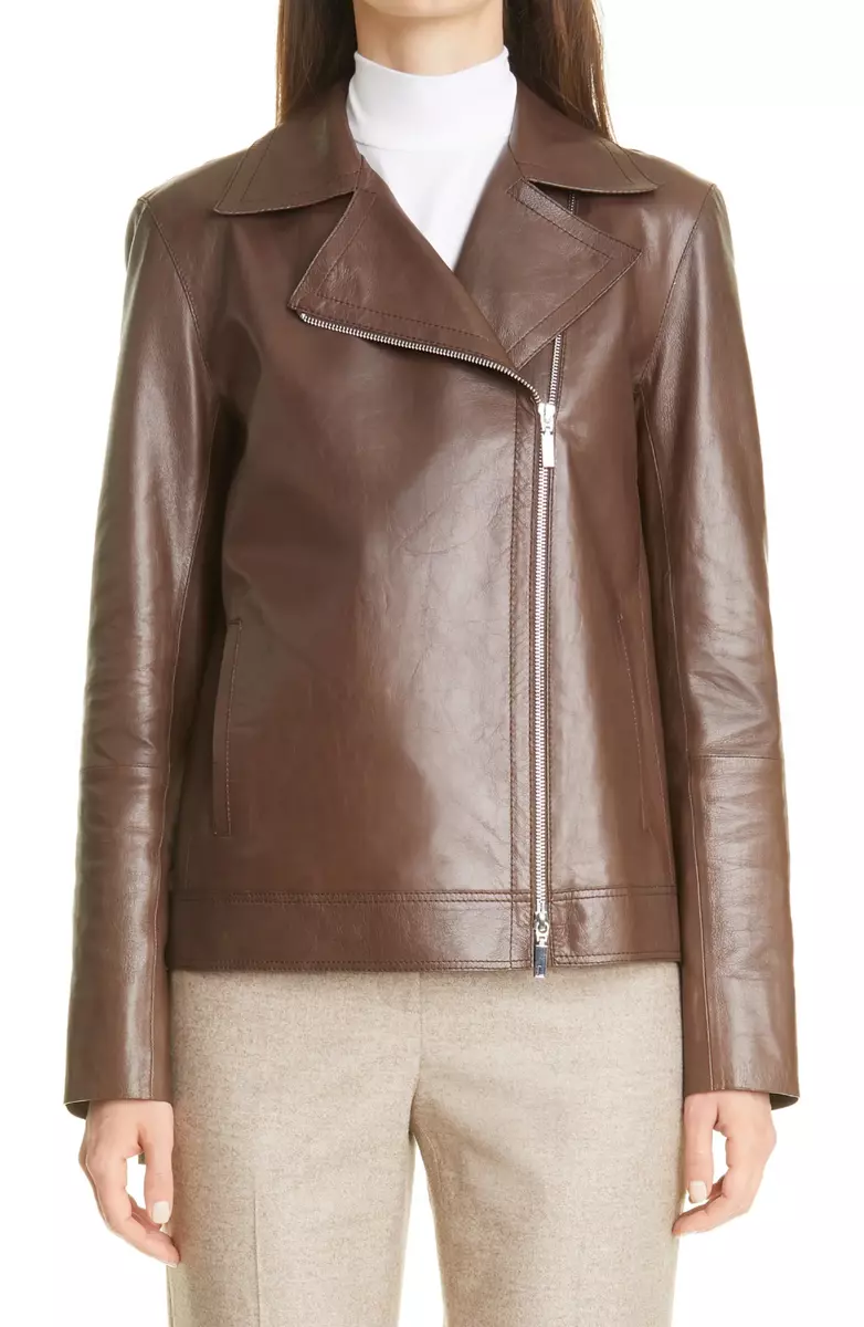 Lafayette 148 leather clearance jacket