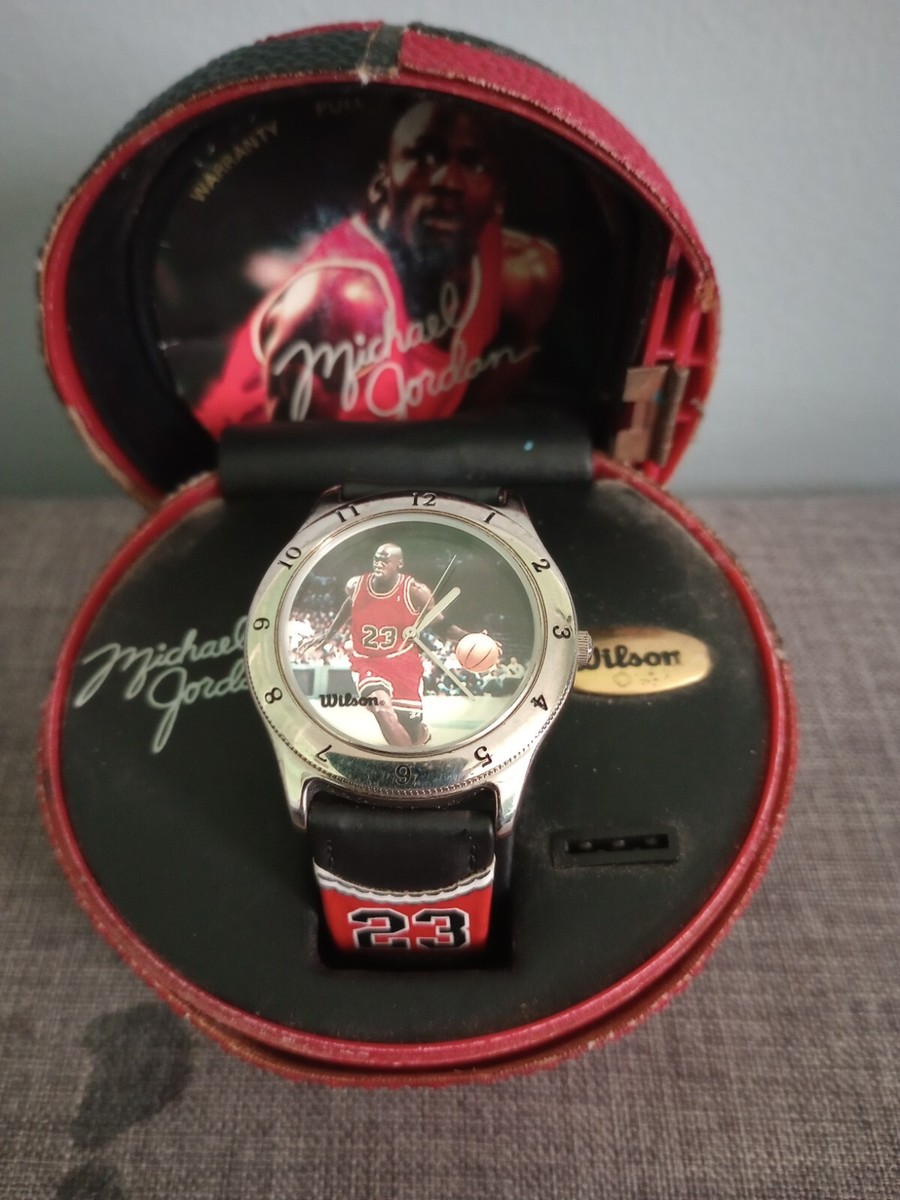 Never Worn Wilson Michael Jordan Watch With Worn Basketball