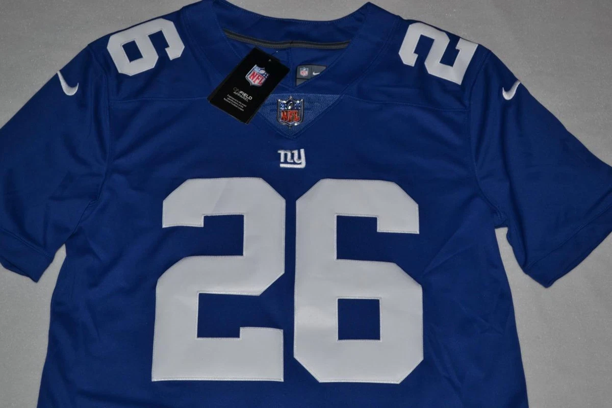 Nike NFL New York Giants (Saquon Barkley) Men's Game Football Jersey - Blue S