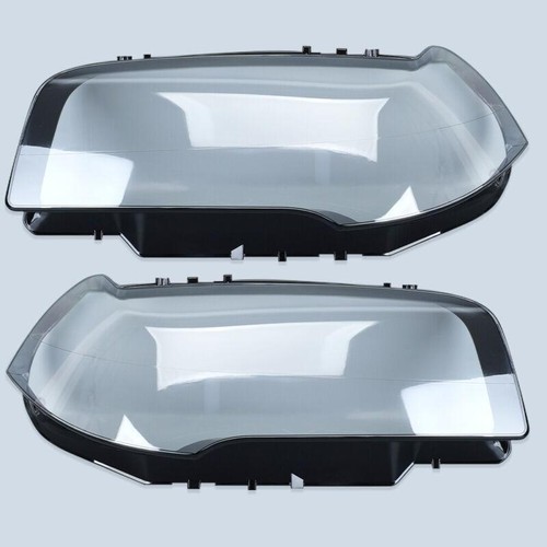 Front Clear Headlamp Headlight Lens Cover Left+Right For BMW X3 E83 2004-2010 - Picture 2 of 13