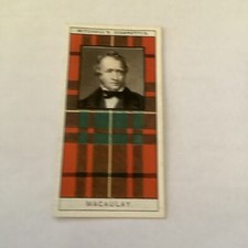 Stephen Mitchell Card Series 1 Clan Tartans Card - Macaulay DD