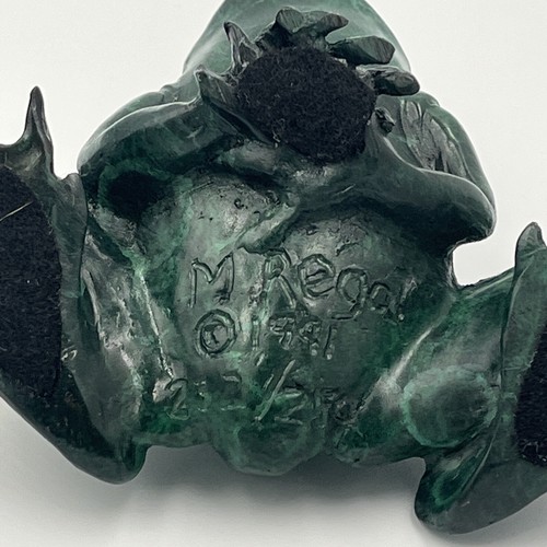 Jacques Mary Regat Bronze Skulptur Frosch signiert Original Kunst 1991 - 232/250 - Bild 7 von 8