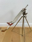 LUDWIG 20s Vtg #334 Junior SNARE DRUM STAND Floor Tripod Basket Holder Part Nckl