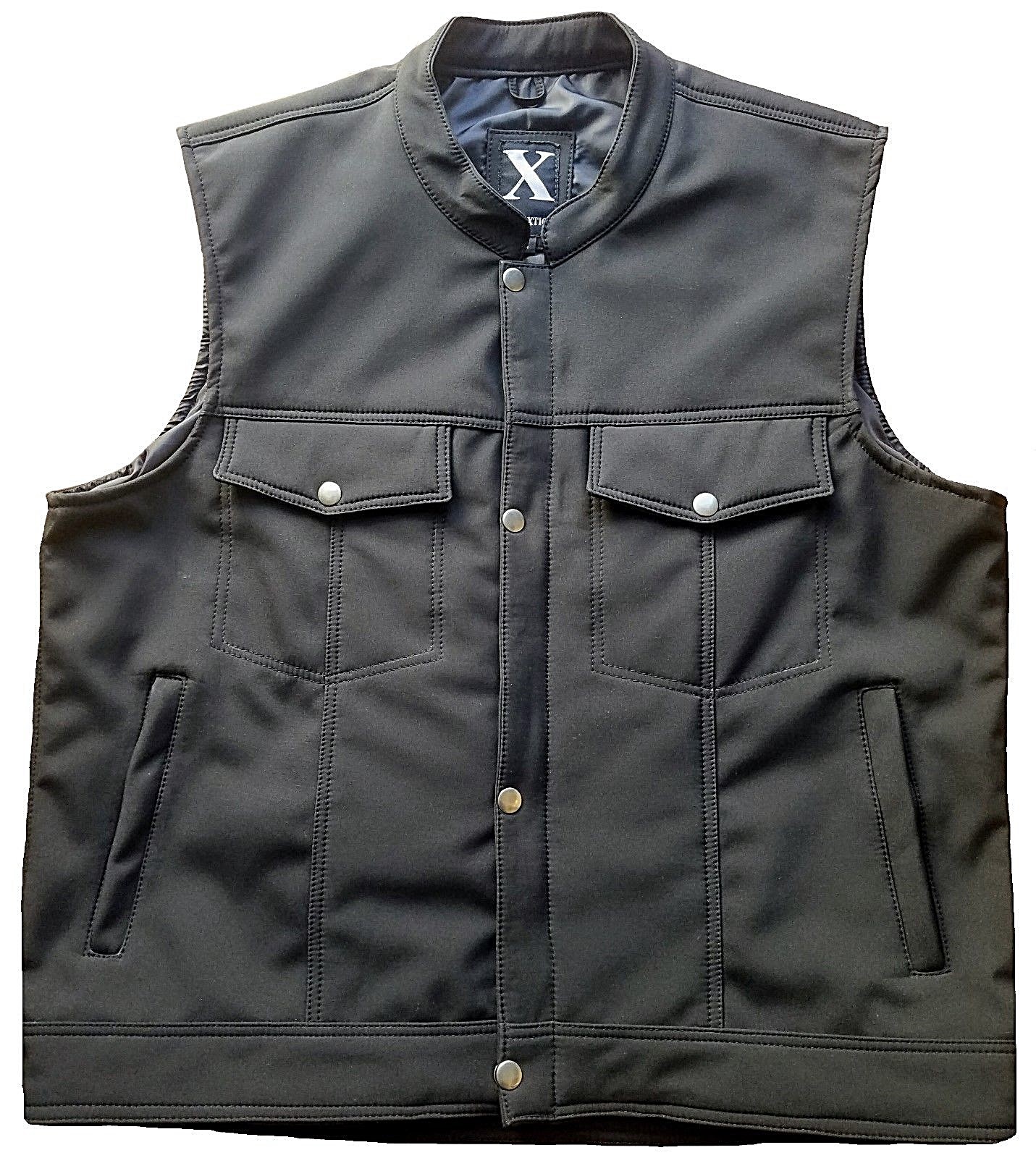 Motorcycle Vest Waterproof Sons Of Anarchy Style Zipper Fashion Bike Riding Vest