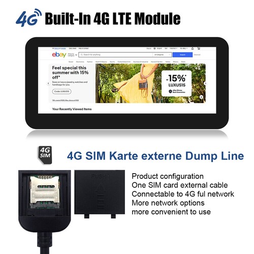 8.8'' Android14 4G Autoradio CarPlay GPS DAB+ BT5 8Kern für Audi A4 B8 2013-2016 - Bild 14 von 18