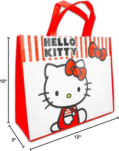 Sanrio Hello Kitty Small Reusable Shopping Woven Tote Bag - NWT Super Cute! - Picture 2 of 2