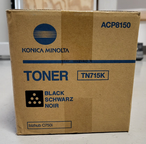 Toner Konica Minolta TN-715K Schwarz Neu OVP B-Ware Original Bizhub C750i MwSt. - Bild 2 von 5