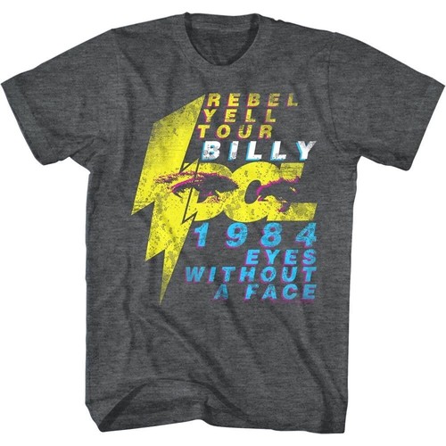 Billy Idol 84 Rebel Yell Dates Eyes Without A Face Double Sided Men's T Shirt - Picture 2 of 7