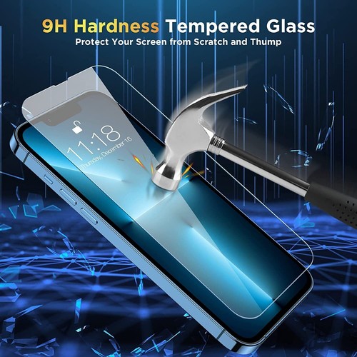 4x Vetro Temperato Protezione Schermo per iPhone 16 15 14 13 12 11 Pro Max X XS XR - Foto 8 di 11