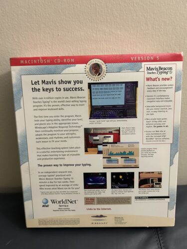 New SEALED Vintage Mavis Beacon Teaches Typing 5 Macintosh CD-ROM - Picture 8 of 10