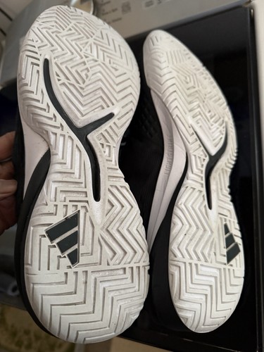 Size 14- adidas Adizero Cybersonic Black White Preowned - Picture 8 of 16