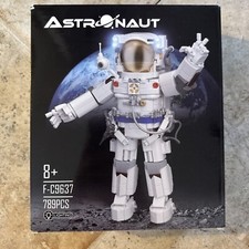 Astronauta con Luz Modelo Bloques de Construcción Figura de Acción Ladrillos Juguetes Set Regalo
