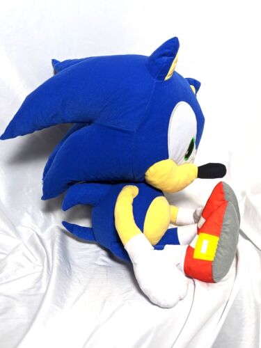 Sonic the Hedgehog 24” Plush Doll Toy Factory Used - Picture 2 of 6