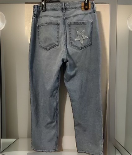Hollister High Rise Dad Jeans Women 15L Ultra Baggy Straight Cottagecore Retro - Picture 4 of 8