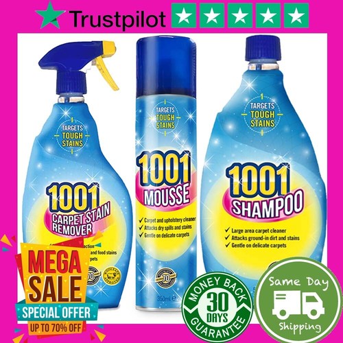 Emigreren reputatie tolerantie 1001 Carpet & Rug Sofa Cleaner Stain Remover Spray, Shampoo, Mousse Mix Pack 3 | eBay Emigreren reputatie tolerantie 1001 Carpet & Rug Sofa Cleaner Stain Remover Spray, Shampoo, Mousse Mix Pack 3 | eBay