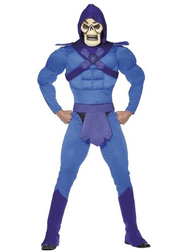 Skeletor Fancy Dress Costume Mens Blue TV and Film costumes afficher le titre d'origine Skeletor Fancy Dress Costume Mens Blue TV and Film costumes afficher le titre d'origine