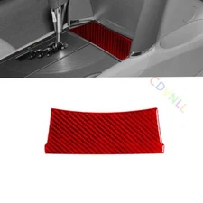 For Toyota Camry 07-11 Red Carbon Fiber Interior Console Storage Box Panel Cover