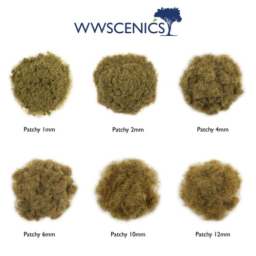 WWS | 2mm Patchy Static Grass | CHOOSE SIZE |  Model Scenery Material - Picture 3 of 49