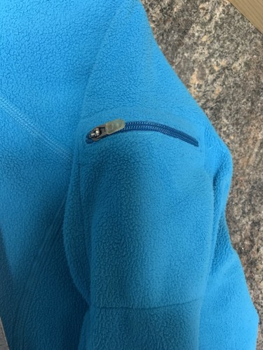 L.L. Bean 1/4 Zip Pullover Jacket Women's Medium Blue Fleece 0 FPU3 Warm Winter - Picture 9 of 9