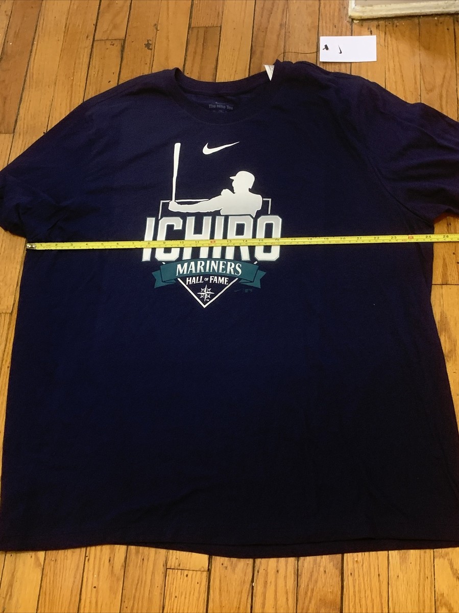 2022 Ichiro Suzuki Blue T-Shirt Seattle Mariners Hall Of