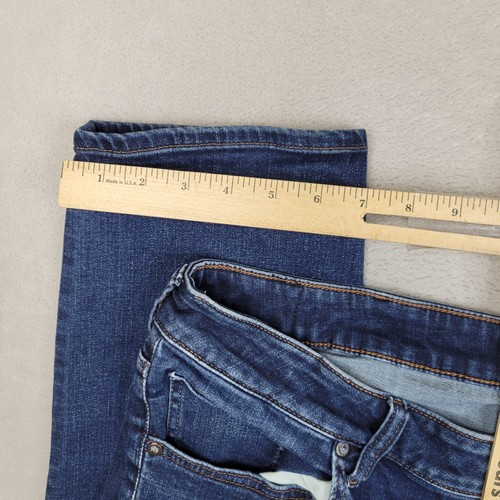 Express Jeans Men 38x32 Slim Straight Leg Denim Pants Whisker Stretch Flex Adult - Picture 6 of 10