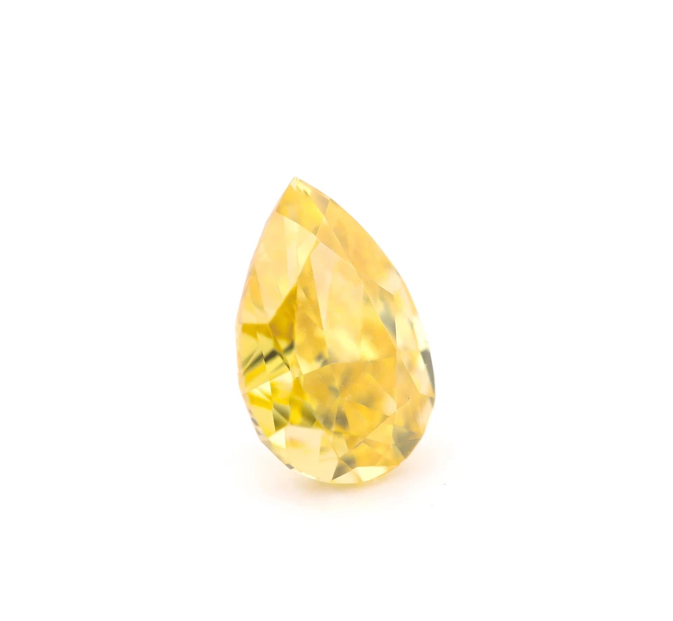 Vivid Yellow Diamond  - 1.01ct Natural Loose Fancy Deep Yellow  GIA Pear VVS2 - Image 3 of 4