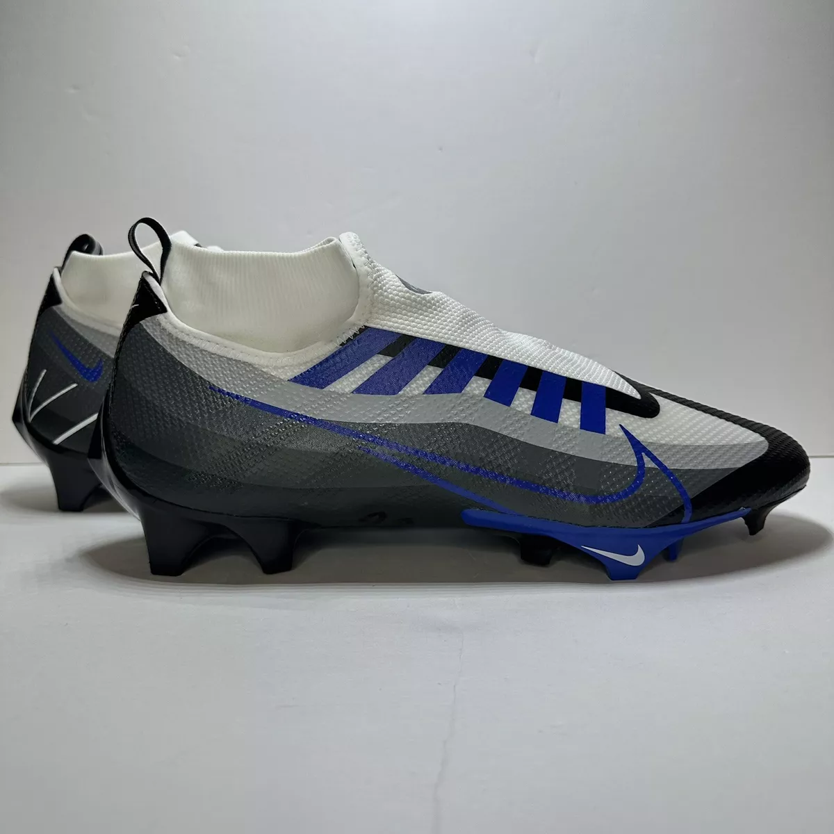Nike Vapor Edge Pro 360 Black Royal Blue Football Cleats DQ3670