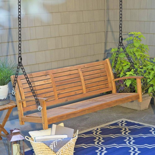 Silent & Adjustable Porch Swing Hanging Kit - Heavy-Duty Chain Set for Comfort - Picture 6 of 9