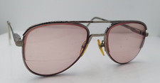 Vintage Ao Safety EX590 Gunmetal Pilot Metal Sunglasses USA FRAMES ONLY