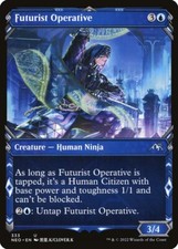 4x Futurist Operative (showcase) - NM - Kamigawa: Neon Dynasty SPARROW MAGIC