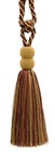 Double Ball Head Tieback, Color# VNT21R - Beige Harvest Red [Sold Individually]