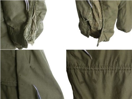 Vintage 1968 M-65 Field Jacket Large Regular OD Green Scovill Alpha - Bild 8 von 9