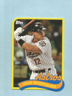 2014 Topps Baseball 1989 MINI DIE CUT Ivan Rodriguez TM-IR