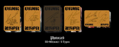 aespa Dirty Work (Dirty Crew Ring ver.) PHOTOCARD SET [READ DESCRIPTION] 