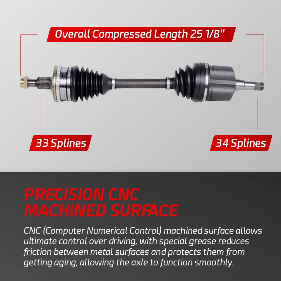 Front Right CV Axle for Buick Regal Chevrolet Pontiac Grand Prix w/ Auto Trans. - Image 2 of 4