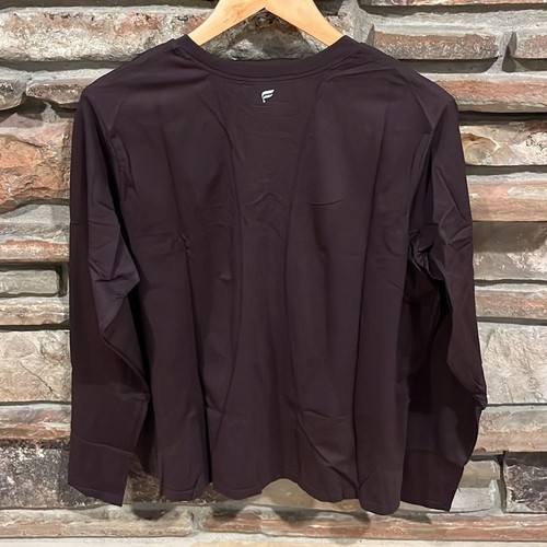 Fabletics Feather Tech+ Long Sleeve Active Tee in Deep Plum - Picture 6 of 8