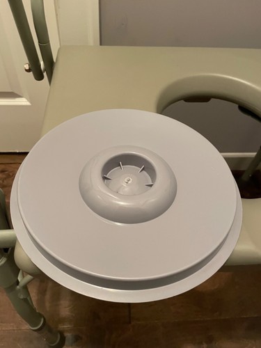 DMI Bedside Commode Potty Chair Bariatric Extra Wide Drop Arm Steel 500Lb cap. - Picture 21 of 24