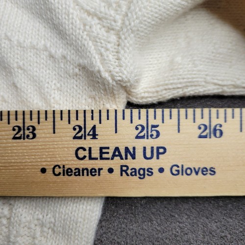 90s Croft & Barrow Adult Size XLT Tall Vintage Cable Knit Textured Eagle Sweater - Picture 15 of 17