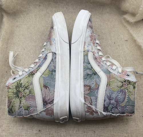 Vans Sk8-Hi Tapestry Multi Snow White Hi Top Sneaker Women's US 7.5 Mens 6 EU 38 - Picture 8 of 13