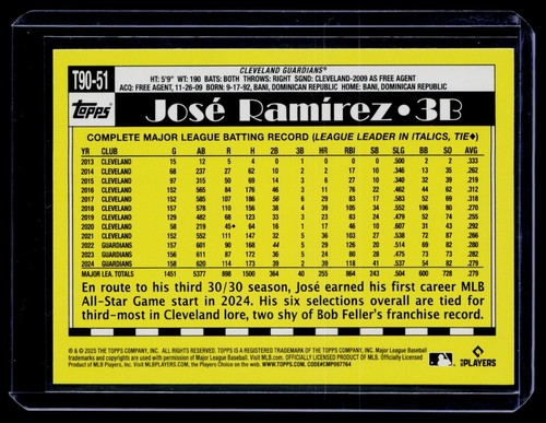 2025 Topps Series 1 1990 TOPPS BASEBALL (Choose Your Card & Complete Your Set) - Picture 39 of 95