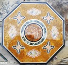 18" Black Marble center Corner side Table top inlay art Home Decor