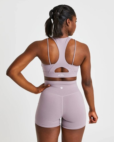 AYBL Womens Medium Core Sports Bra Gym Lavender Purple Size M MD - Picture 3 of 9